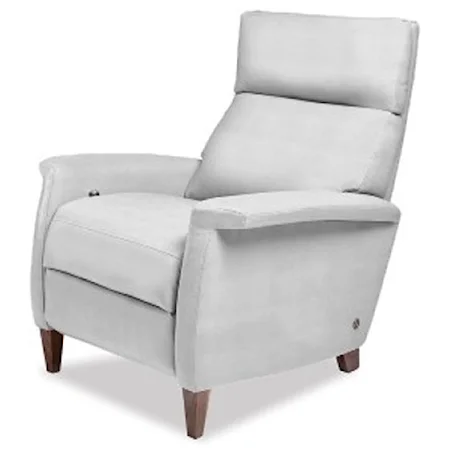 Contemporary Power Recliner with Key Track Arms